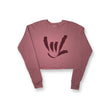 Load image into Gallery viewer, WOMEN ILY SIGN CROPPED CREW PULLOVER
