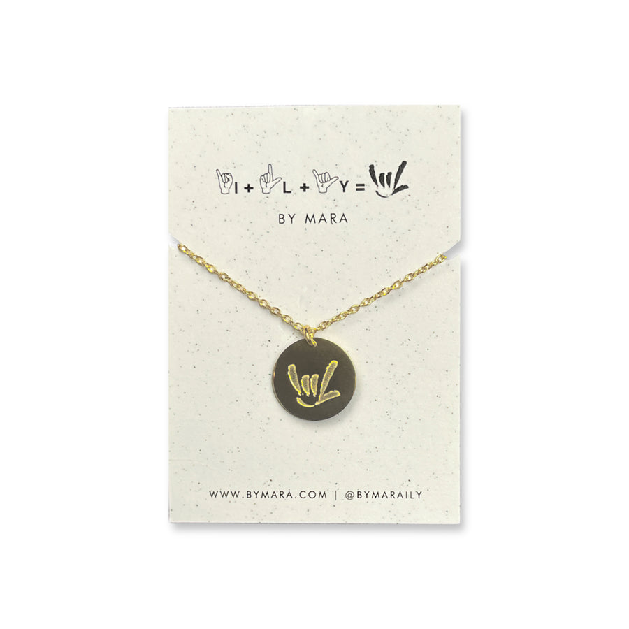 ILY SIGN NECKLACE