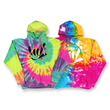 Load image into Gallery viewer, UNISEX HOODED: TIE DYE ILY SIGN