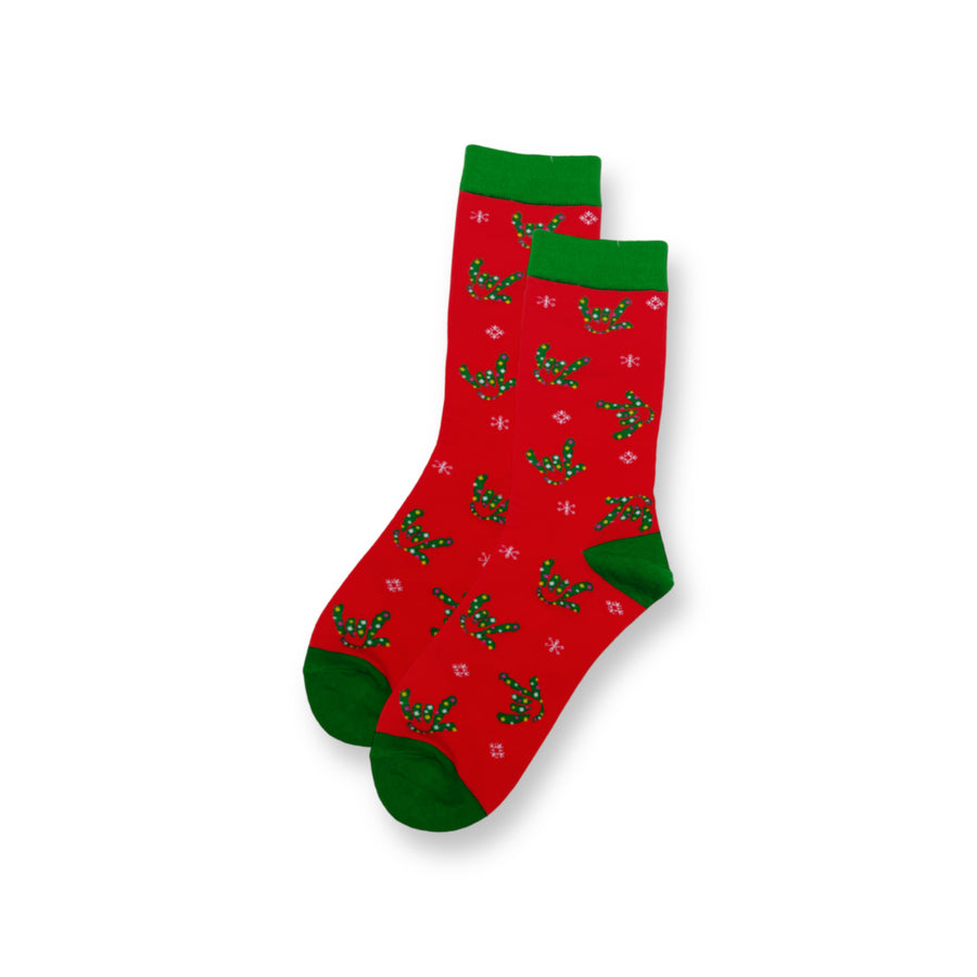 CHRISTMAS ILY SIGN SOCKS