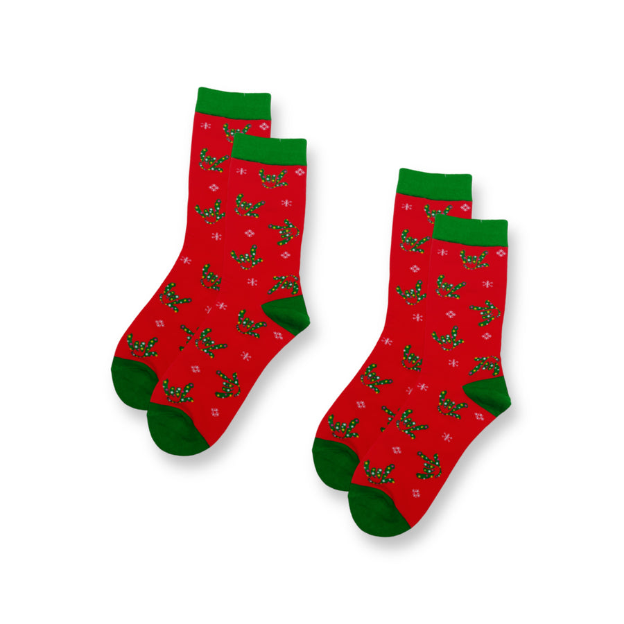 CHRISTMAS ILY SIGN SOCKS