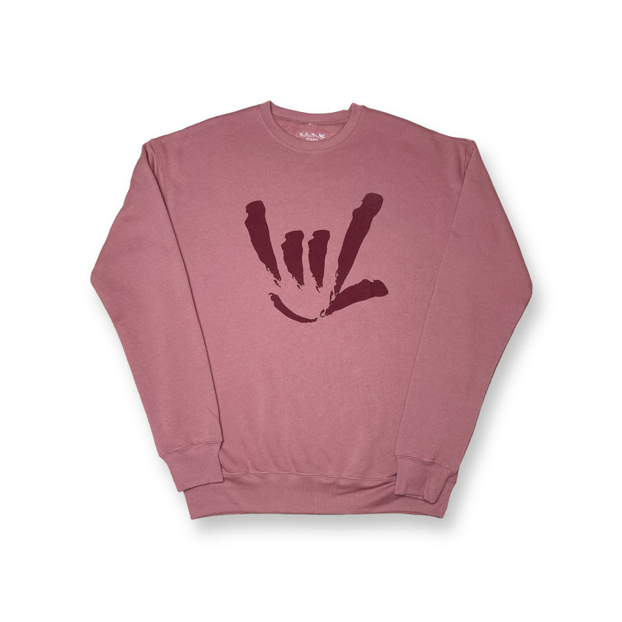 UNISEX ILY SIGN CREW NECK SWEATSHIRT