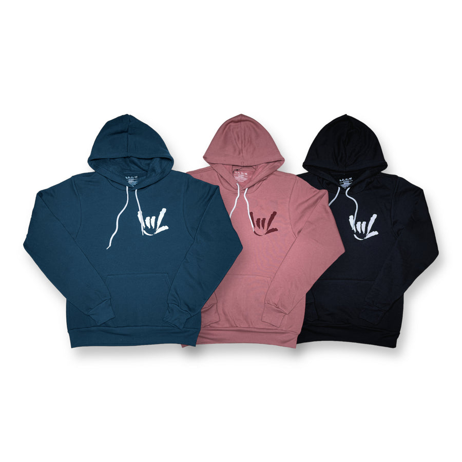 UNISEX ILY SIGN HOODED