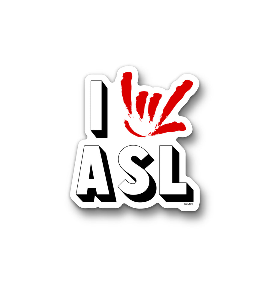 I LOVE ASL MAGNET