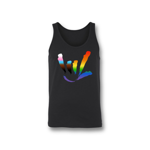 UNISEX TANK TOP - RAINBOW PROGRESSIVE ILY SIGN