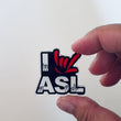 Load and play video in Gallery viewer, I LOVE ASL PINS
