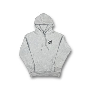 UNISEX HOODED -  PREMIUM EMBROIDERED ILY SIGN