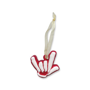 Christmas ILY Sign Ornament