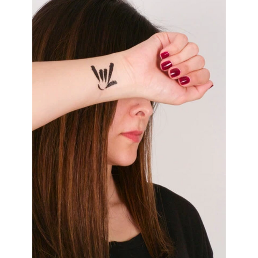 Temporary Tattoo ILY Sign