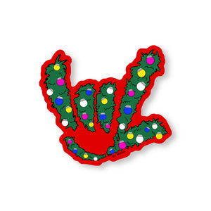 CHRISTMAS ILY SIGN STICKER