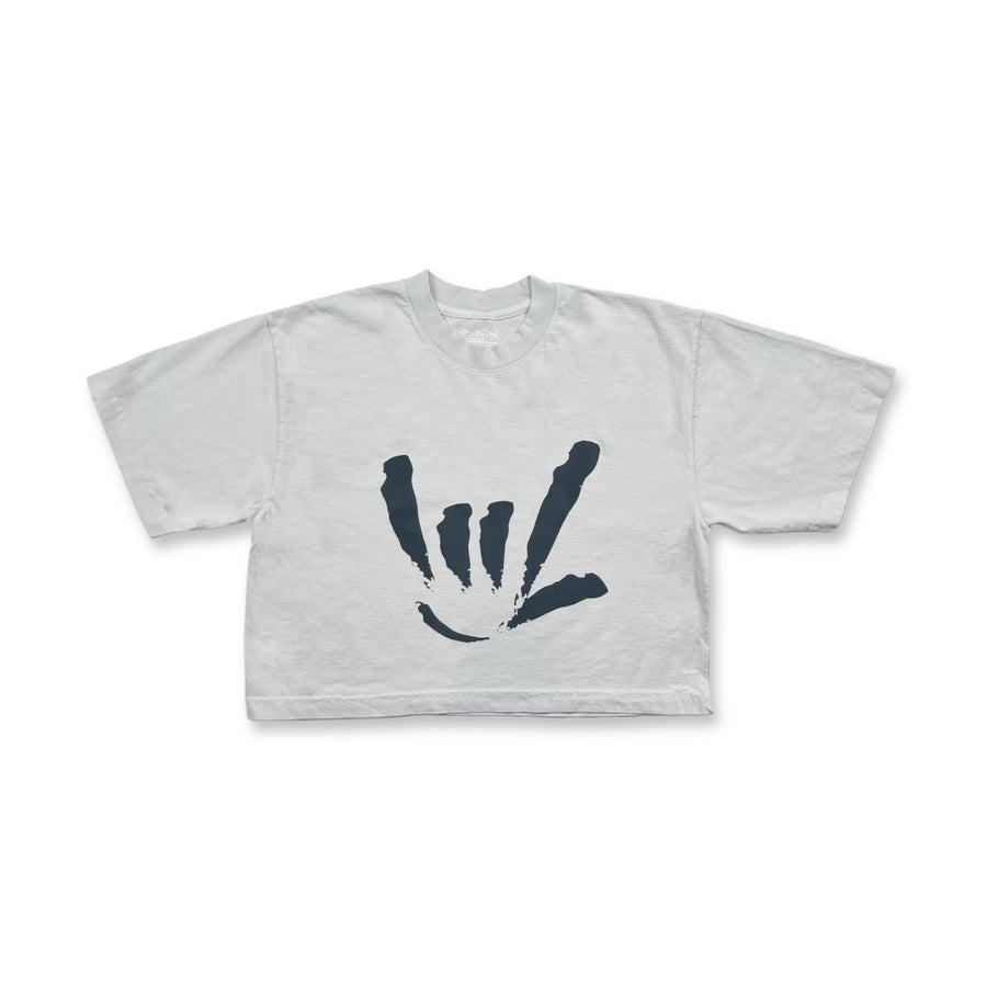WOMEN CROP TEE - ILY SIGN