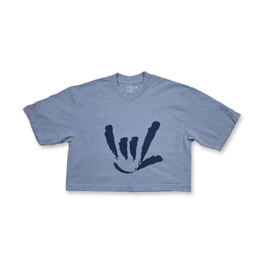 WOMEN CROP TEE - ILY SIGN