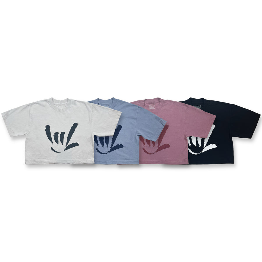 WOMEN CROP TEE - ILY SIGN